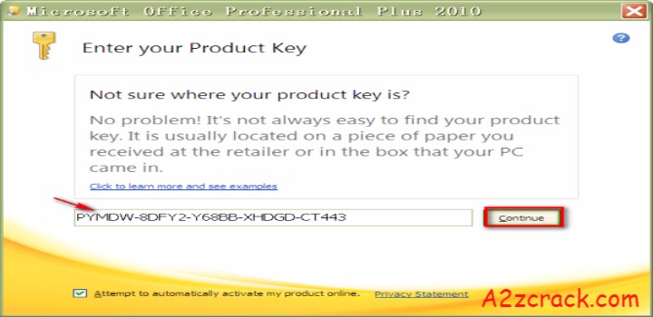 install microsoft office 2010 with product key
